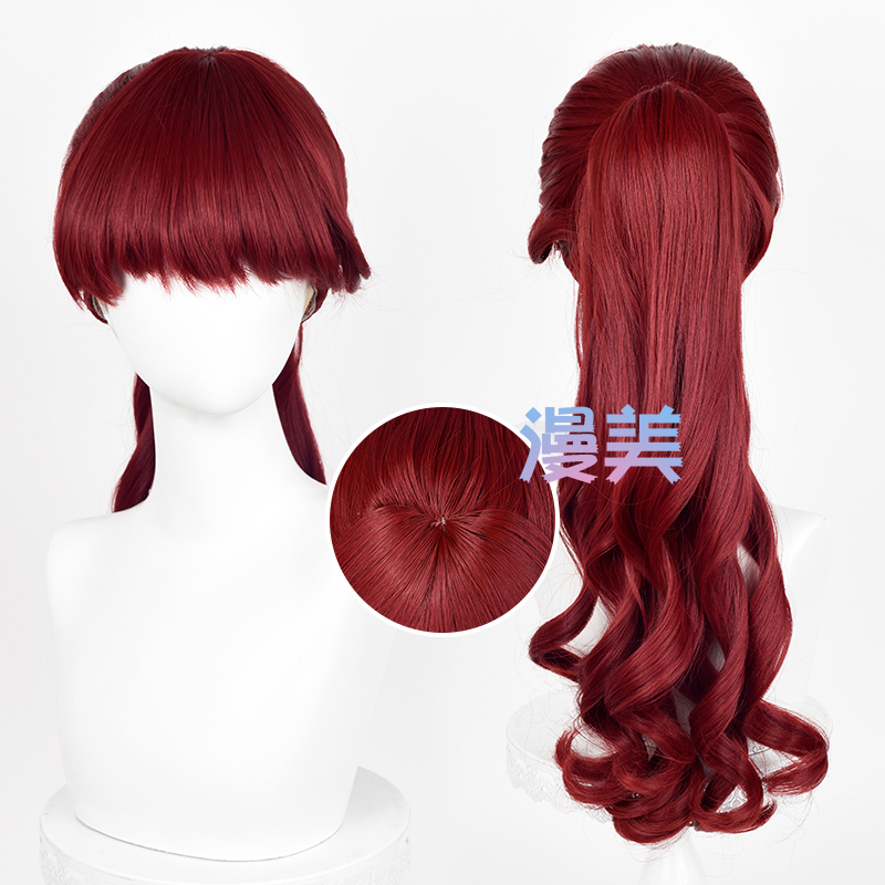 Anime Persona 5 Aoba Sya Cos Wig, Realistic Scalp Top, Special Color Modification