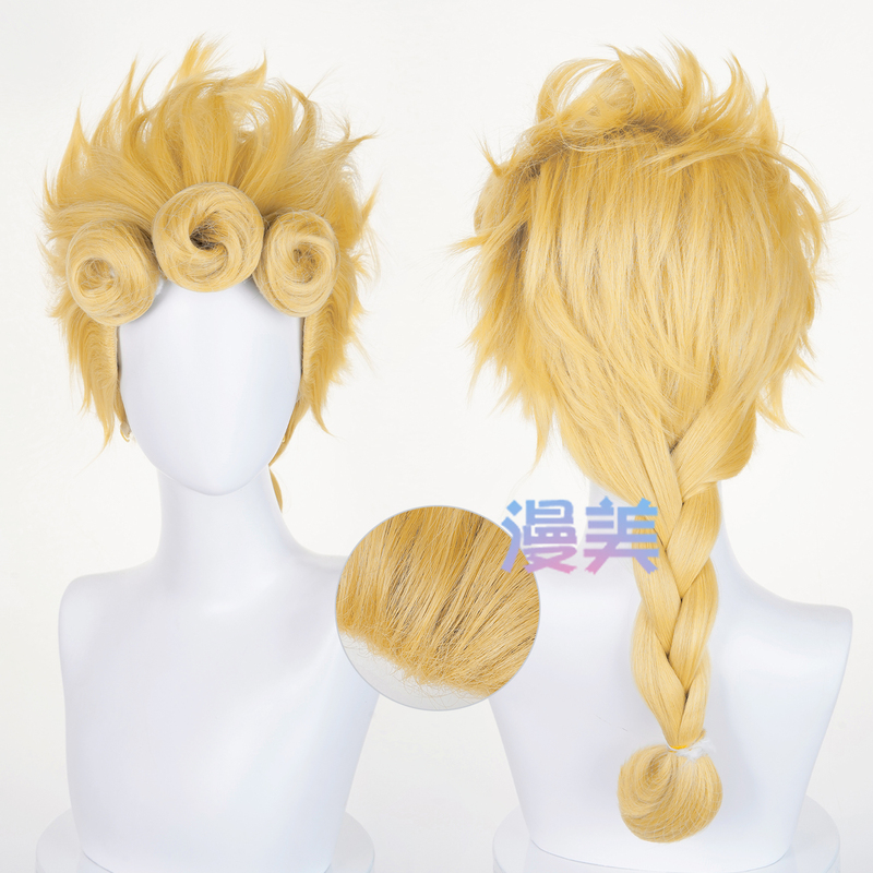 Manmei Jojo's Bizarre Adventure Golden Wind Giorno Giovanna Cosplay Wig