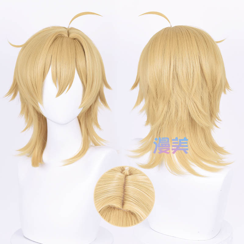Manmei Es Idol Yufeng Xuan Dream Festival Cosplay Wig Scalp Top with Tail and Upturned Ends