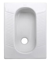 ITHink BATHROOM WITHOUT WATER TRAP Ceramic Squatting 6005 Squatting Toilet Bowl with no S bend squatting pan D112