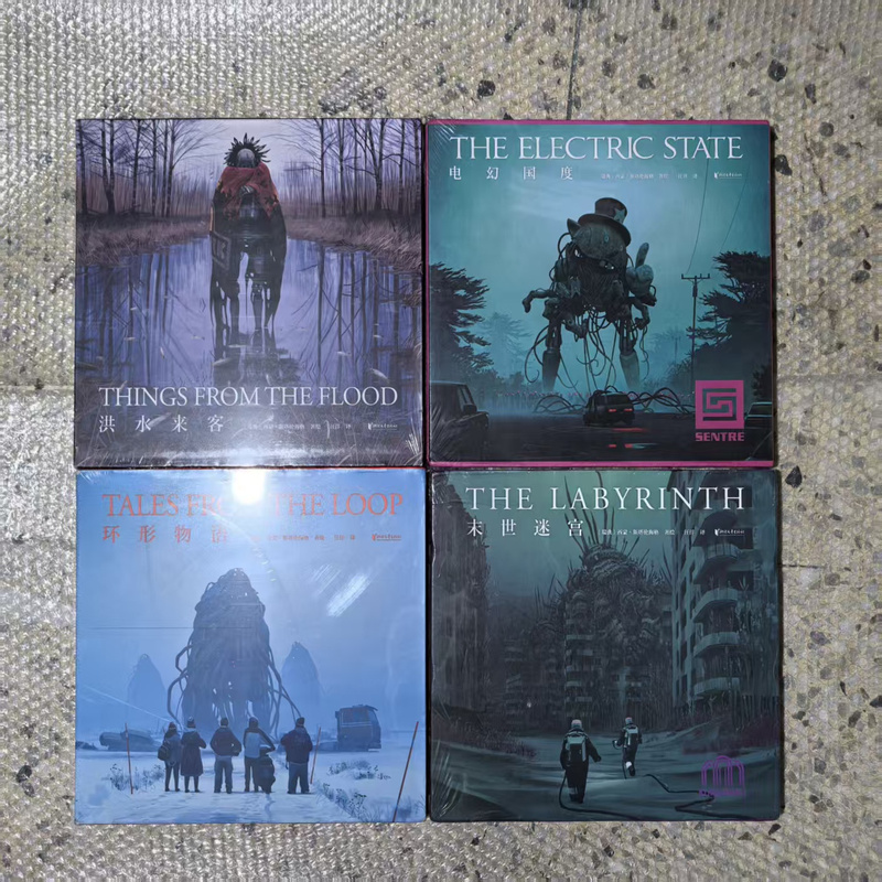 [Authentic in Stock] Floods Come, Apocalyptic Labyrinths, Electric Fantasy Kingdoms, Circular Stories - Complete 4 Volumes, Written by Simon Stålenhage (Sweden), Zhejiang Literature and Art Publishing House 9787533957544