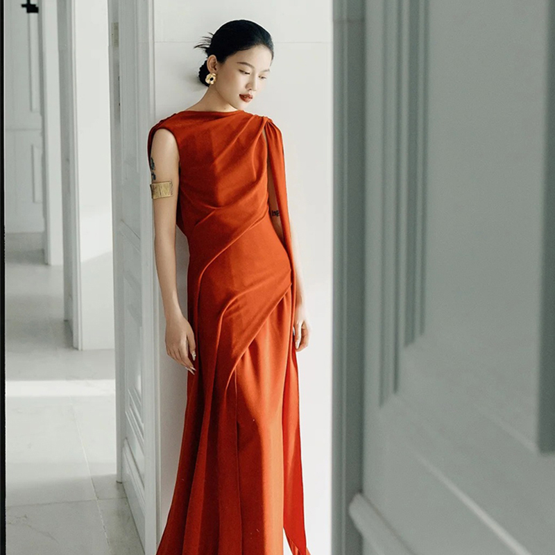 New Chinese-Style Bridal Morning Gown, Engagement and Wedding Toast Dress, Homecoming Banquet Dress, High-End and Elegant Hostess Dress