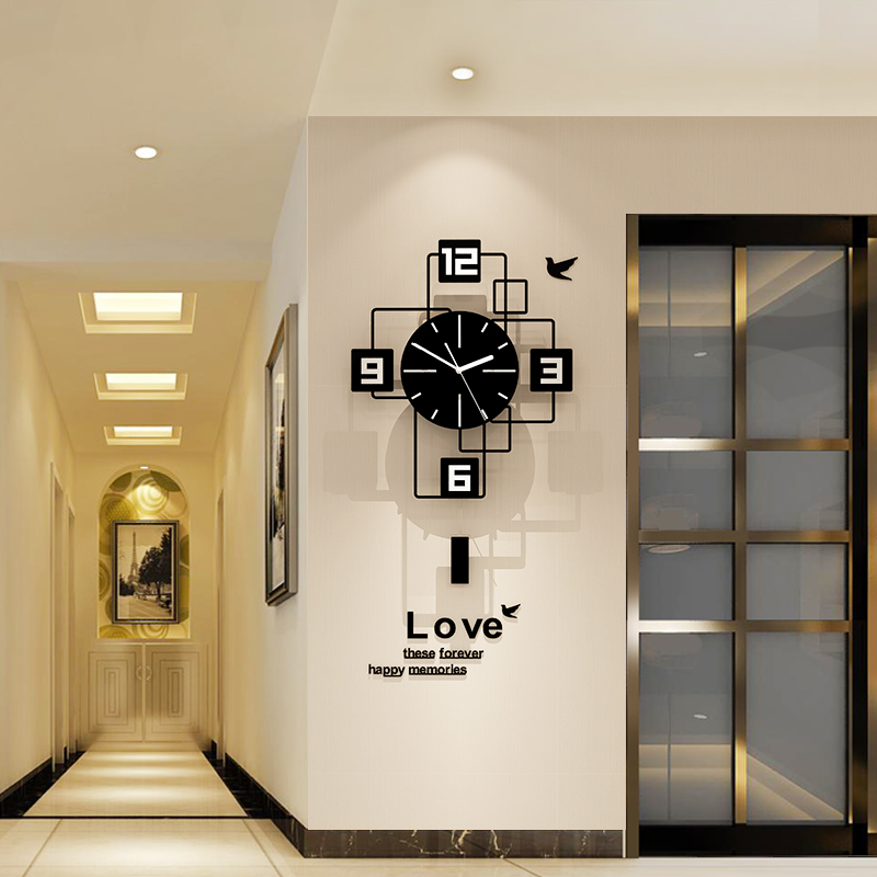 Mercedar Nordic Wall Clock Living Room Home Fashion Clock Watch Personality Net Red Art Clock Modern Creative Decorative Watch