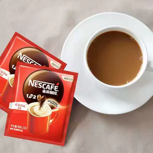 26 января Nestlé растворимый кофе 1+2 с оригинальным вкусом, 100 упаковок, 1500 г, мягкий кофе с низким содержанием сахара, подлинный, бесплатная доставка