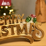 琳杰 Рождество Счастливые слова, рождественская елка украшения рождественская подвеска Рождественский цветок Кольцо кольцо Тенг