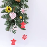 Деревянный декор, маленькое украшение для ногтей, подвеска, 12 шт, со снежинками