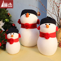 Lynje 45CM Christmas Snow Man Christmas Scene Christmas Scene Festive Windows Decoration Hem Christmas Tree Decoration paparazzi