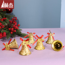 Linjie 6CM Christmas Tree decoration small bell Golden Christmas Bell pendant 4CM Christmas Tree decoration small bell