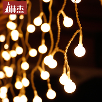 Linjie Christmas Hotel Hall Decorated With Colorful Lights Stars String Lights for Lunar New Year Lantern Festival Network main sowing room Decorative Flashing Lights