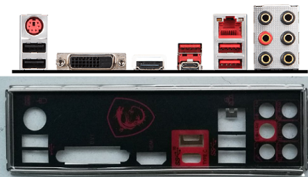 00014 Original MSI MPG Z390 GAMING PLUS Motherboard Baffle IO Baffle Real Shot