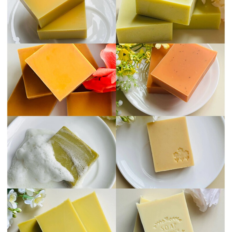 Handmade Soap Blind Box, Four Pieces, Minimum 450g, Pure Natural Cleansing, Bathing, and Shampooing Soap, Purely Handmade Cold Process Soap