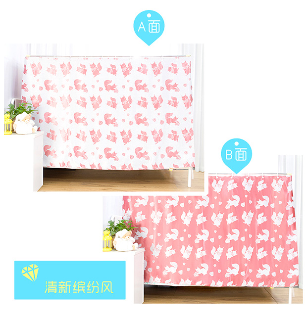 rèm cửa jacquard đôi bunk quý manti giường thanh toán bù trừ màn rèm bóng xung quanh phòng ngủ sóc Sinh viên - Bed Skirts & Valances rèm giường ktx