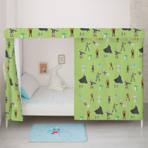 Room Pint Dorm Shade Bed Curtain College Students Girls and boys Sleeping Room Star Ball Wars Bed Curtain Thickening Cartoon Shading Curtain