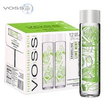 Norwegian imports Wise VOSS green lemon mint soda bubble water No sugar 375ml * 12 glass bottle whole box