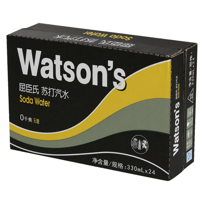 Watsons (Watsons) soda water 330ml*24 cans FCL nationwide delivery