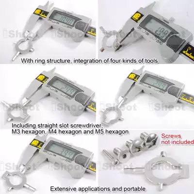 IS-AK High carbon steel hexagon wrench hand welded M3 M4 M5 slotted screwdriver EDC