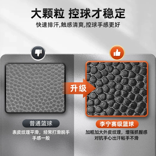 Li Ning Basketball Официальный официальный подлинный король № 7 CBA Professional Competition Special Blue Birthday Gift Male