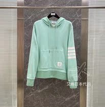 Thom Browne day generation 21 autumn and winter paragraph four bar collage with cap long sleeve head casual sweatshirt male and female