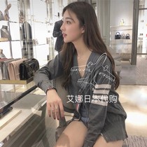 Aina Ridai Thom Browne20 Four Buckle Classic Cashmere Sweater Wool Knit Cardigan Cardigan Jacket