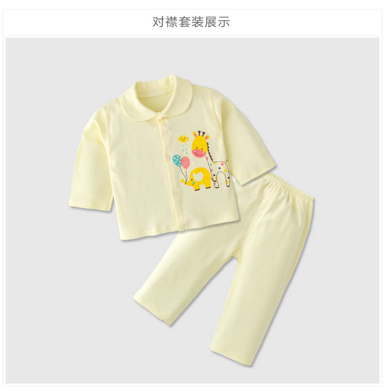 Bộ quần áo sơ sinh cotton cotton cho bé sơ sinh mùa hè 0-3 tháng 6 Đồ sơ sinh cho bé chuẩn bị đồ sơ sinh