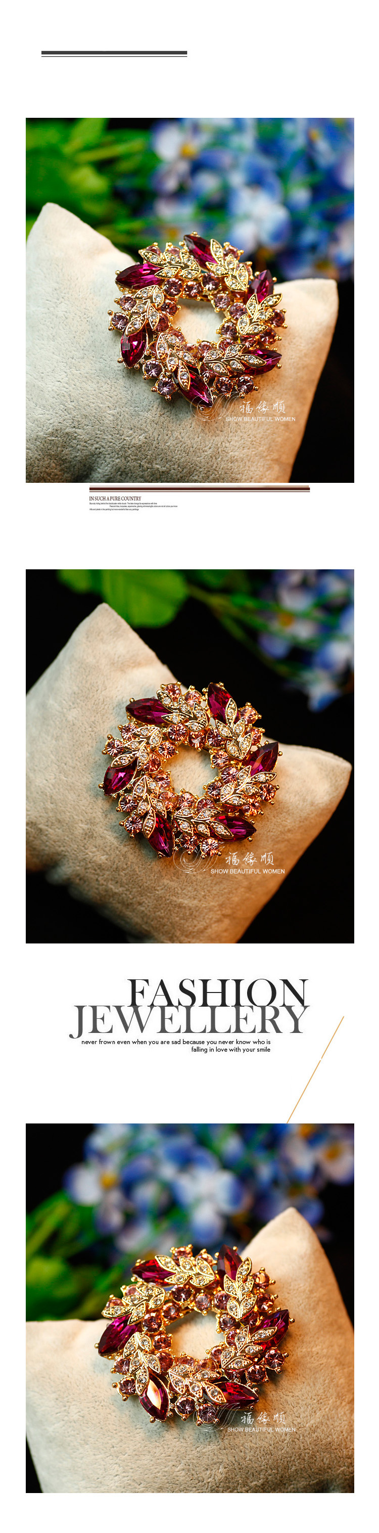 Broche femme en Zircon diamant - Ref 1173229 Image 20