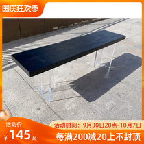 Simple and modern suspended acrylic bench personalized dining stool rest solid wood bench bedroom log bed end stool