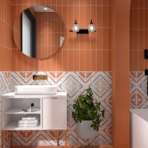 Retro tiles 200 kitchen bathroom balcony tile American toilet bathroom non-slip floor tiles abject wind