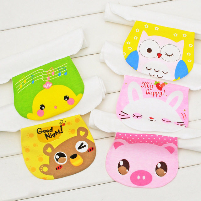 4 pieces baby full cotton perspiration cushion back towels Children pure cotton sucking sweat towels Children sweating full cotton 6 layers of sweat scarves