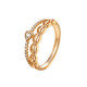 Xuping niche ins trendy French retro hollow lovering ring finger index ສອງຊັ້ນສ່ວນບຸກຄົນ