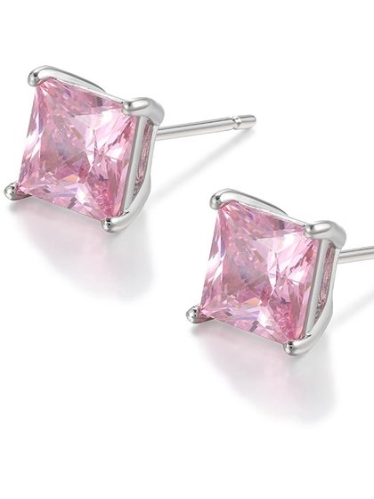 Xuping Rock Candy 여성을위한 기하학적 사각형 귀걸이 단순하고 작은 성격 신선한 스타일에 쉬운 일일 통근 귀걸이