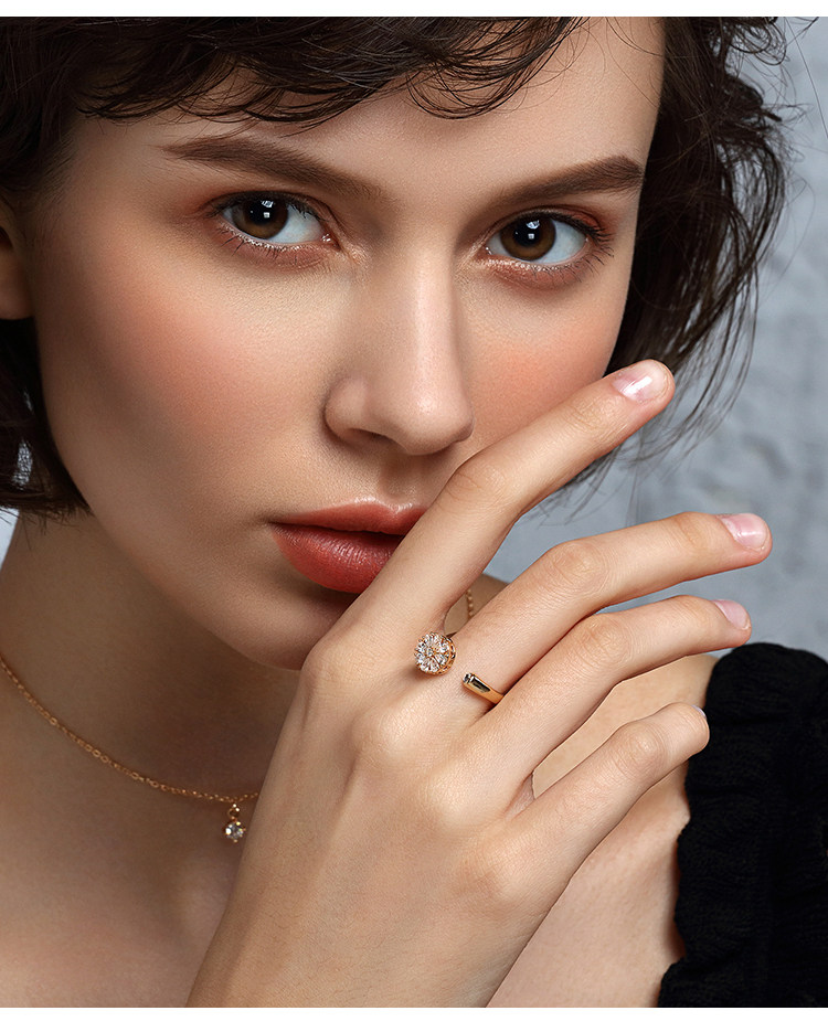 Bague Femme en Alliage argent plaque plaque or - Ref 3088061 Image 7