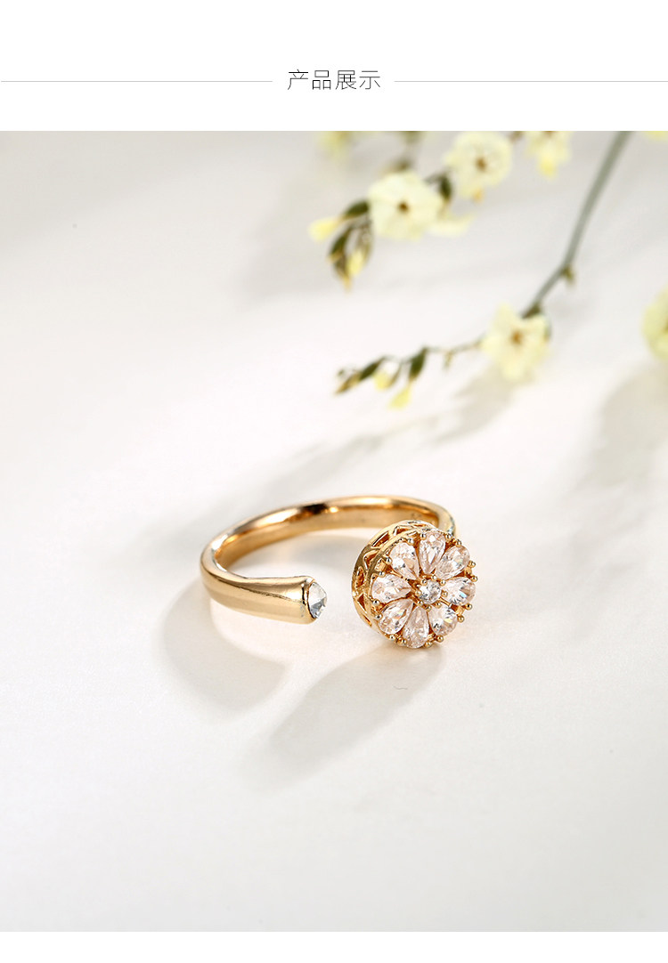 Bague Femme en Alliage argent plaque plaque or - Ref 3088061 Image 13