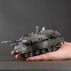 Metal simulation alloy tank 1:48 Leopard 2A6T99 armored vehicle M1A2 American track sound and light model vehicle