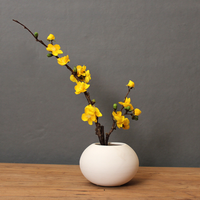 Chinese simulation flower simulation flower silk flower package width household dining table desktop desktop set