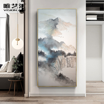 Weiyi Hui new Chinese porch decorative painting corridor aisle vertical painting hand-painted oil painting artistic conception landscape landscape painting