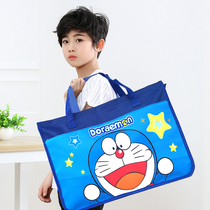 Primary school student painting bag art tote bag first grade tutoring bag custom A3 painting bag 8K open childrens art bag