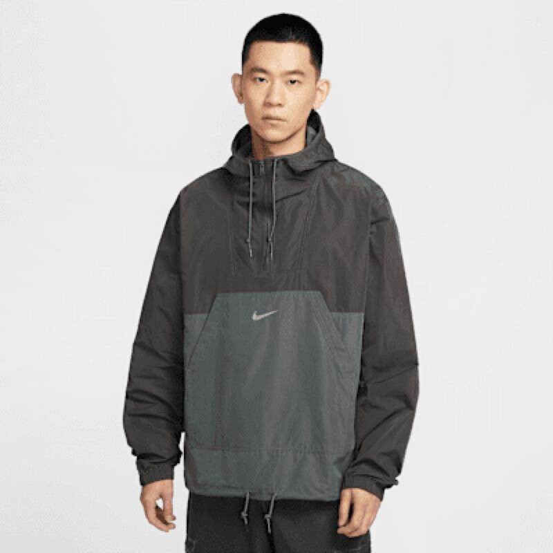 Nike Men's Half-Zip Quick-Dry Breathable Hooded Pullover Sports Jacket Ib7558-009-254