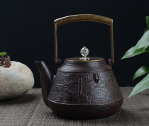 Cast iron teapot imitation Southern Iron Japanese old iron pot copper cover copper iron pot pot boiling kettle tea set