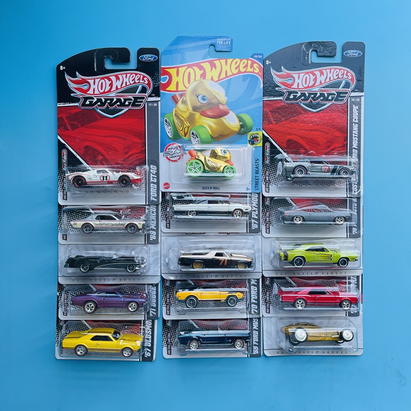 Hot Wheels 1/64 Garage Standard Card Collection Flame Pattern Alloy Car Model 574