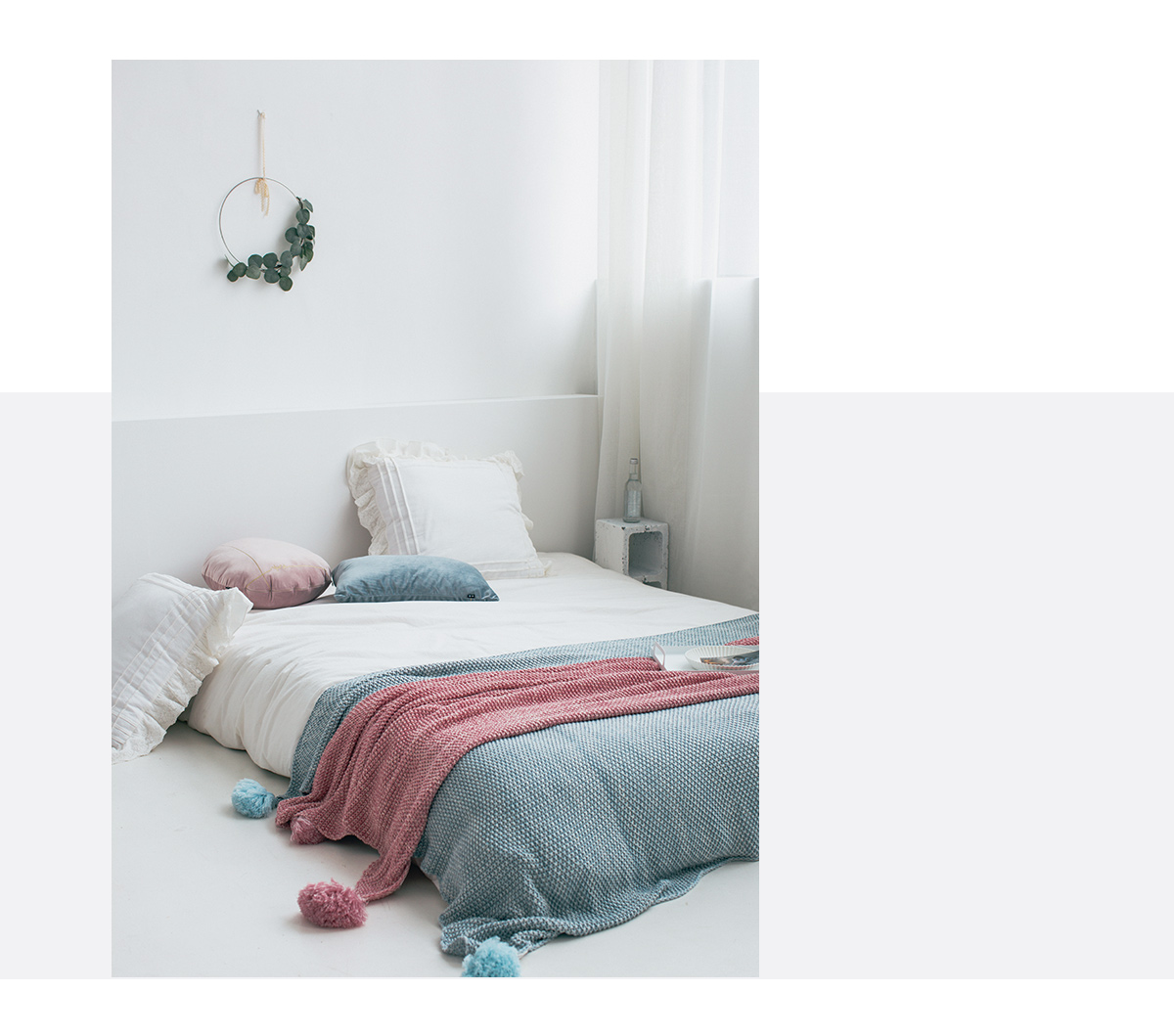 ins Bắc Âu handmade chăn dệt kim lớn chăn văng cho văn phòng mỏng bông lồng đèn thường ngủ trưa chăn - Ném / Chăn chăn lông cừu nanjiren