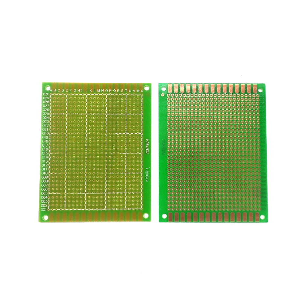 7*9cm CNC fiberglass circuit board green oil board epoxy board hole board experiment board PCB circuit board