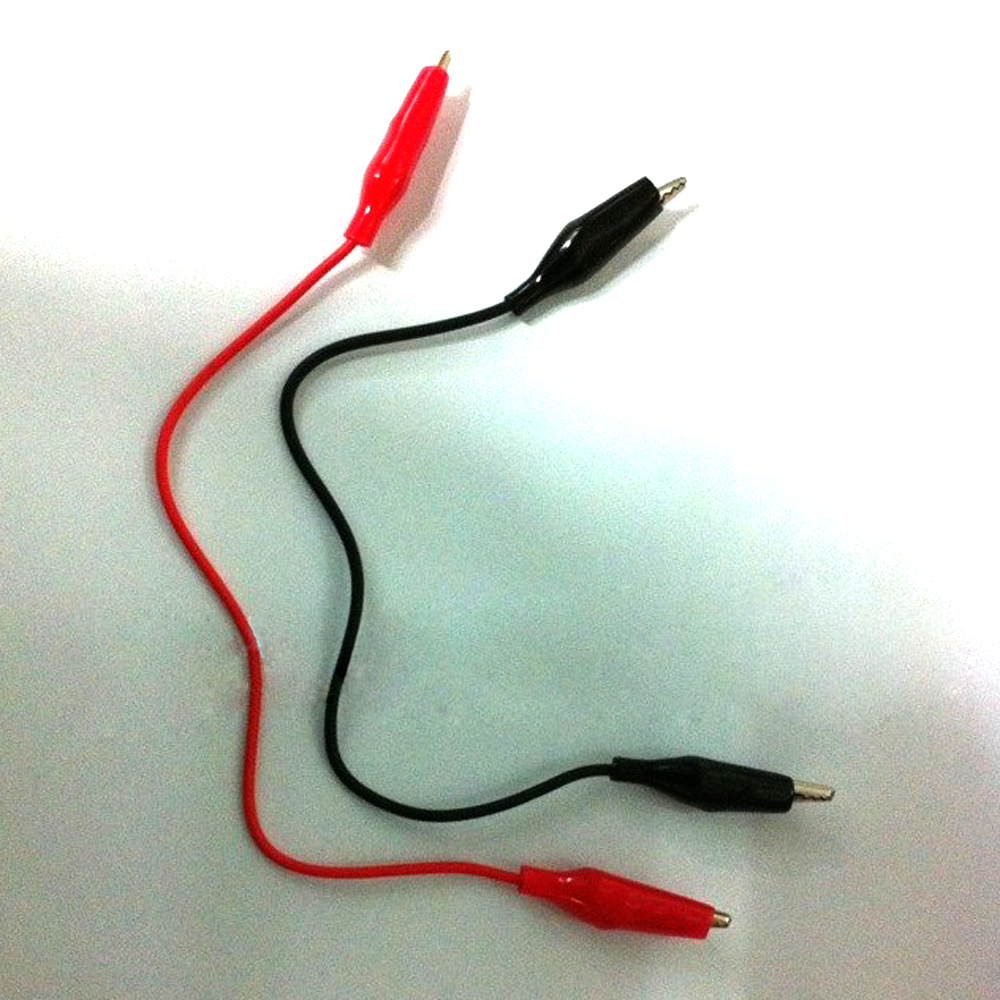 Small electric clamp crocodile with wire pair of pure copper wire clamp battery test clip wire clamp DIY experiment