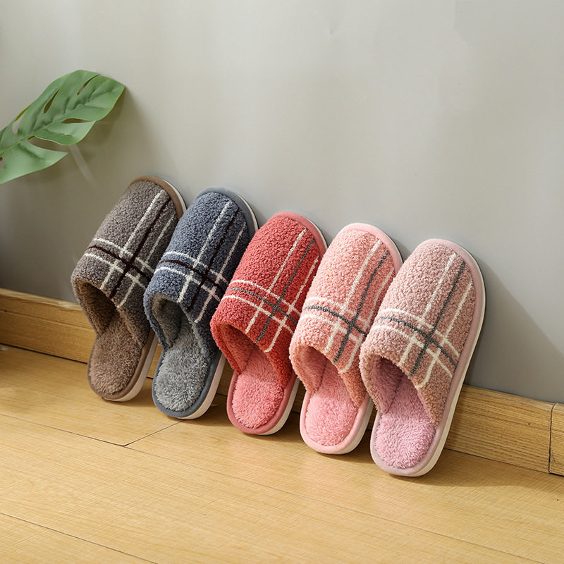 Powerful cotton slippers for women's home indoor soft bottom autumn and winter home dragging off shoes fashion ins tide all-match