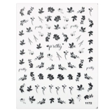 Водонепроницаемые ретро наклейки для ногтей в стиле древности с розой в составе, накладные ногти, украшение для ногтей, брендовые аксессуары для ногтей, 2024 года, в цветочек