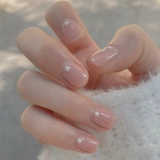 Круглые платиновые накладные ногти из жемчуга для маникюра, аксессуары, ювелирное украшение, смешанное украшение для ногтей