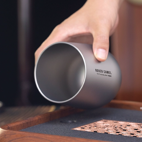 Range Rover Pure Titanium Water Cup Outdoor Camping Double Sloer AntiScalling Coffee Cufe Cufe Titanium сплав кунг-фу чайная чашка Мастер чашка чистая титановая чашка