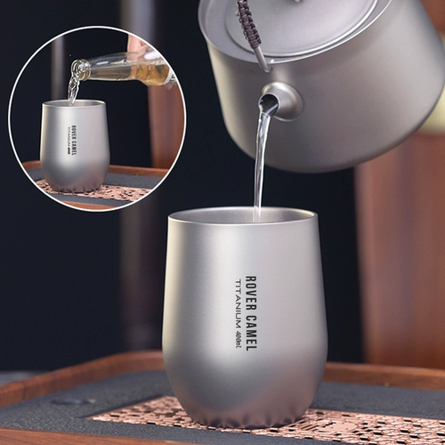 Range Rover Pure Titanium Water Cup Outdoor Camping Double Sloer AntiScalling Coffee Cufe Cufe Titanium сплав кунг-фу чайная чашка Мастер чашка чистая титановая чашка