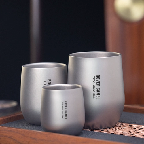 Range Rover Pure Titanium Water Cup Outdoor Camping Double Sloer AntiScalling Coffee Cufe Cufe Titanium сплав кунг-фу чайная чашка Мастер чашка чистая титановая чашка