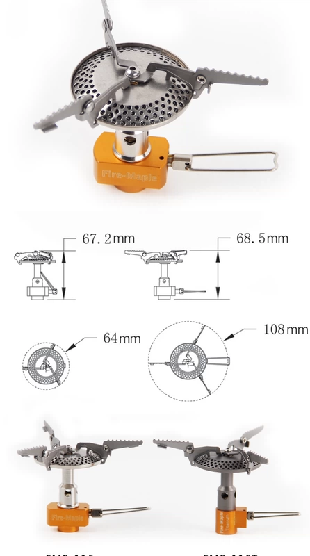 Bếp lửa tích hợp bếp lửa ngoài trời 116 ngoài trời cắm trại bằng titan - Bếp lò / bộ đồ ăn / đồ nướng dã ngoại