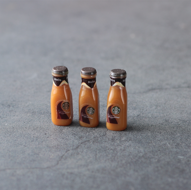 Coffee milk tea cup beverage miniature food play mini model children's kitchen supermarket pretend house wine simulation super small food